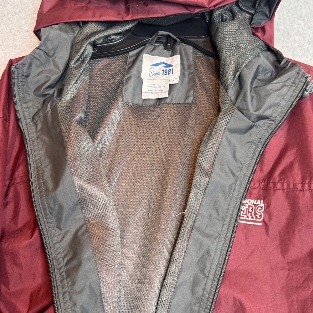 Athletic Department Windbreaker Red Bank Regional Buccaneers Jacket‎ XL Burgundy - Picture 5 of 7
